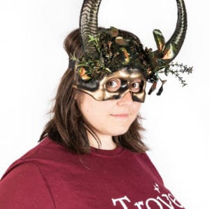 Green and Gold horned Mask