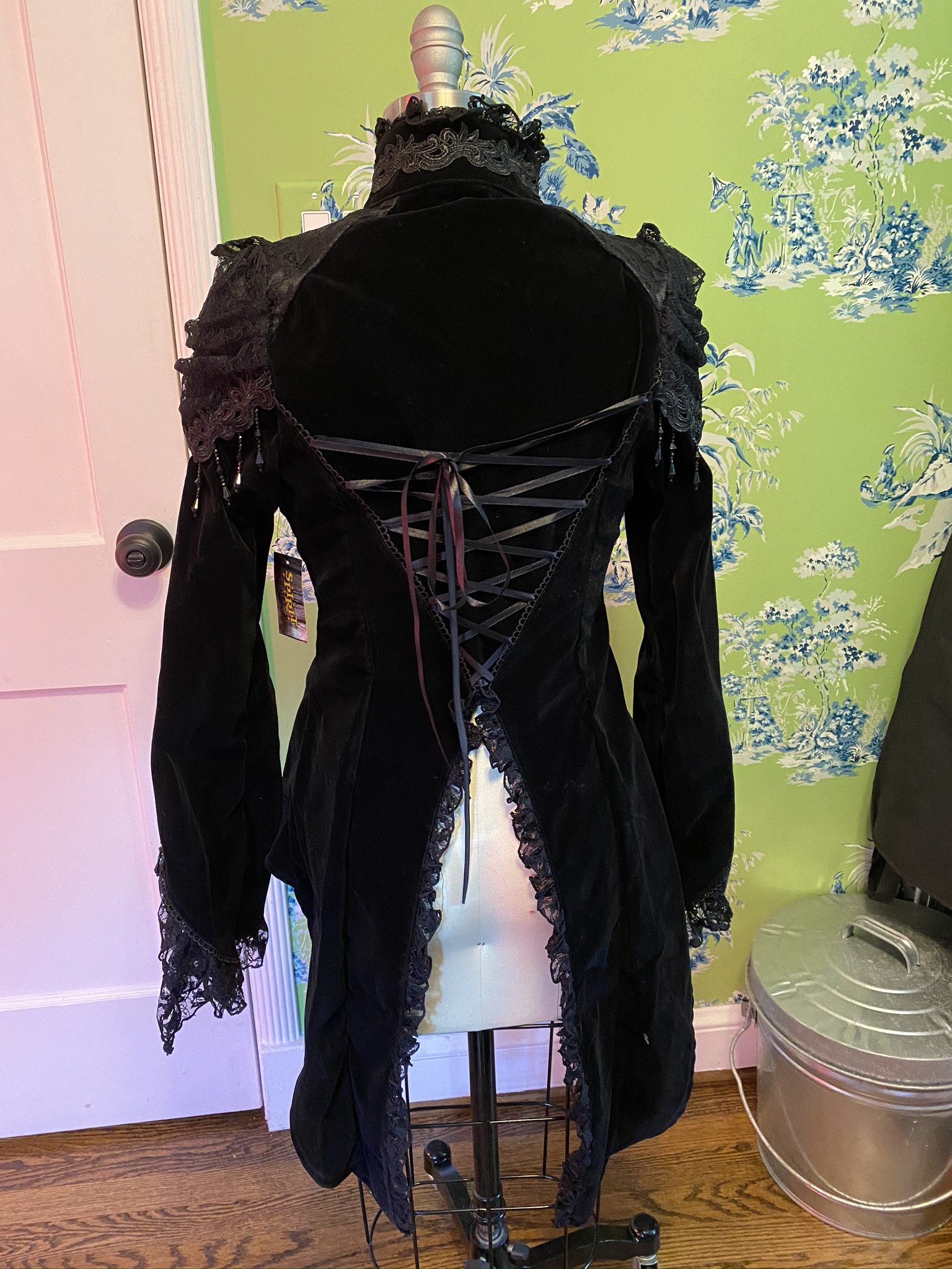 Black Victorian Vampire coat