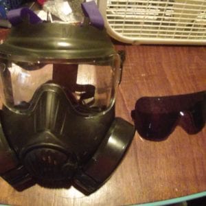 Black Tactical Gas Mask