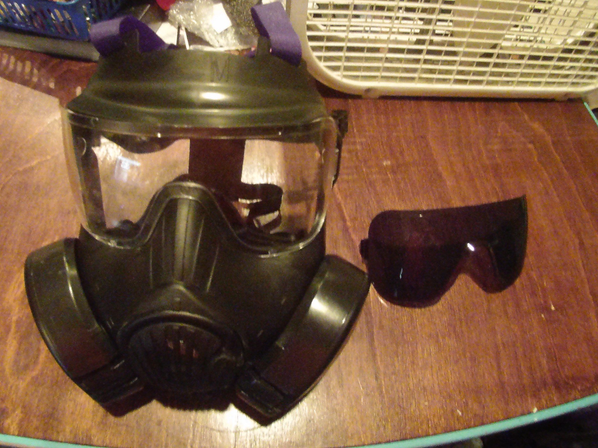Black Tactical Gas Mask