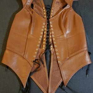 Brown Leather Bodice