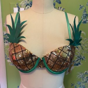 Sequin pineapple bra