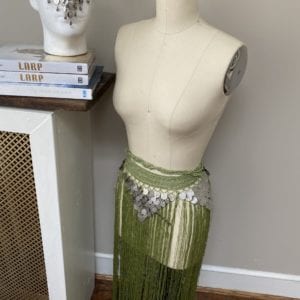 Belly dancer fringe skirt belt