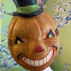 Vintage-style pumpkin mask