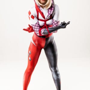Spider Quinn/Harley Gwen Zentai Suit