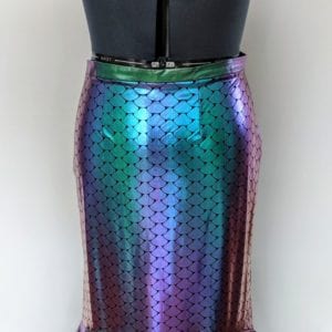 Oilslick Mermaid Skirt + matching bracers (L-XL)