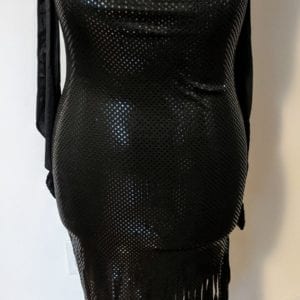 Black Sequin Flapper Dress (L)
