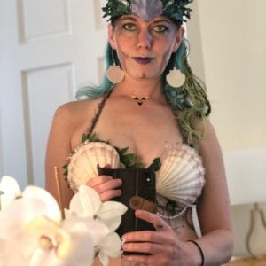 Leather mermaid crown