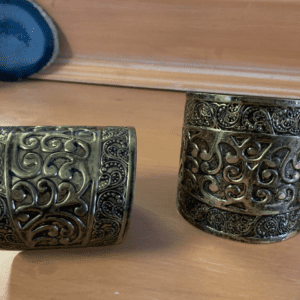 Cuff bracelets with scrollwork