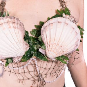 mermaid shell bra