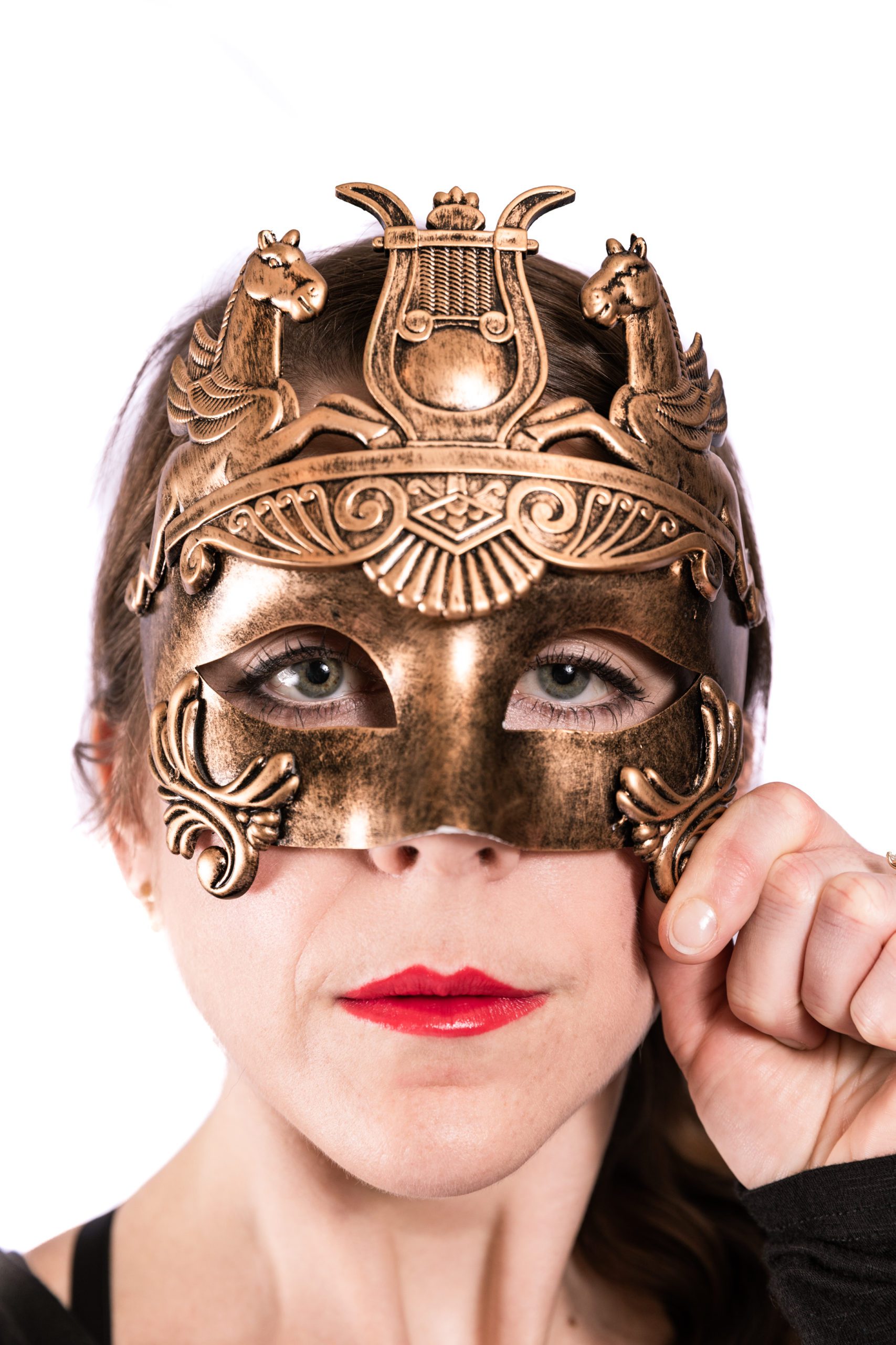 Gold masquerade mask