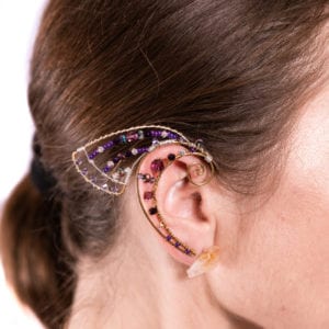 Dragonfly wire elf ear cuffs