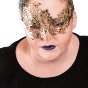 Gold masquerade mask