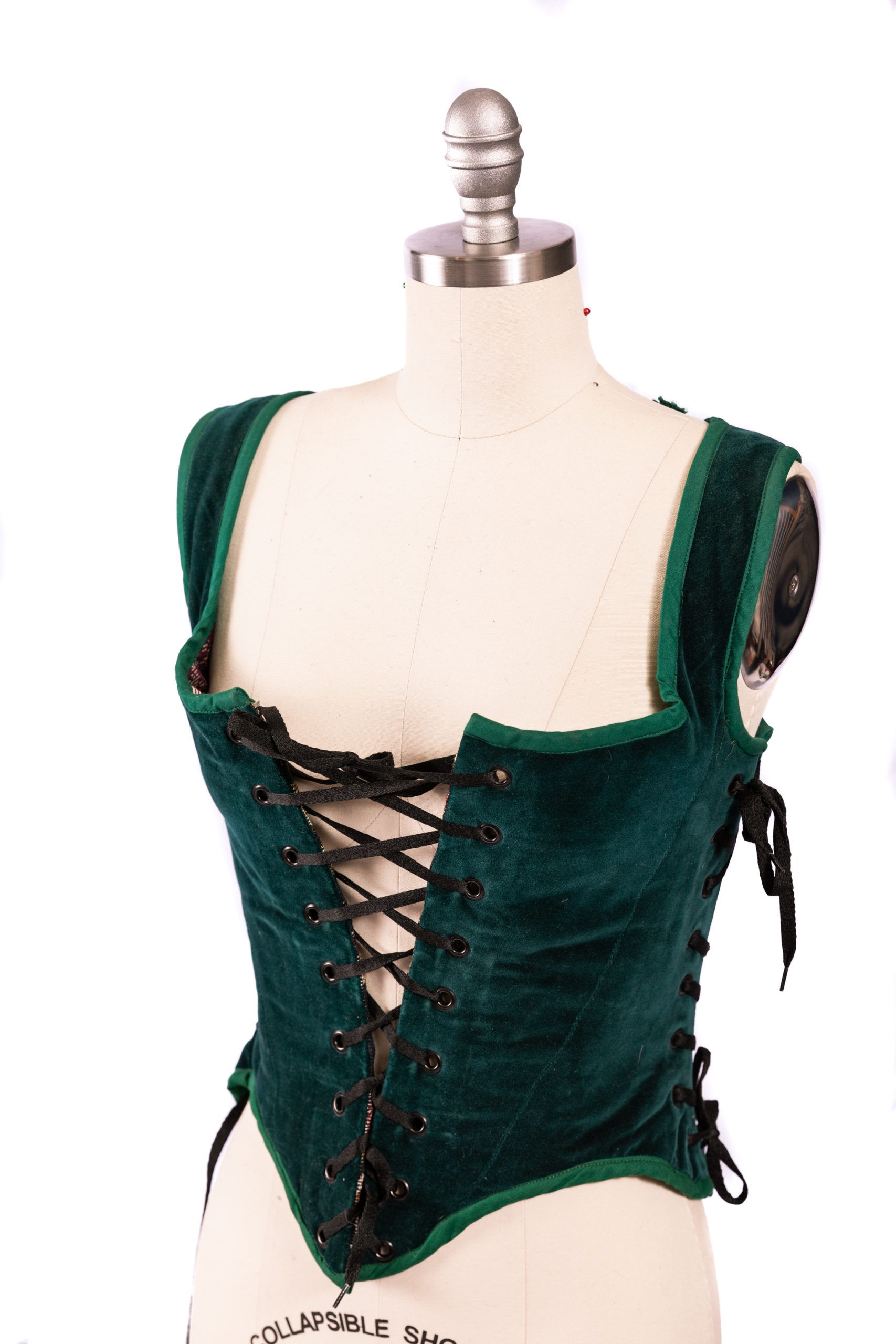 reverse-able bodice: green and leaf