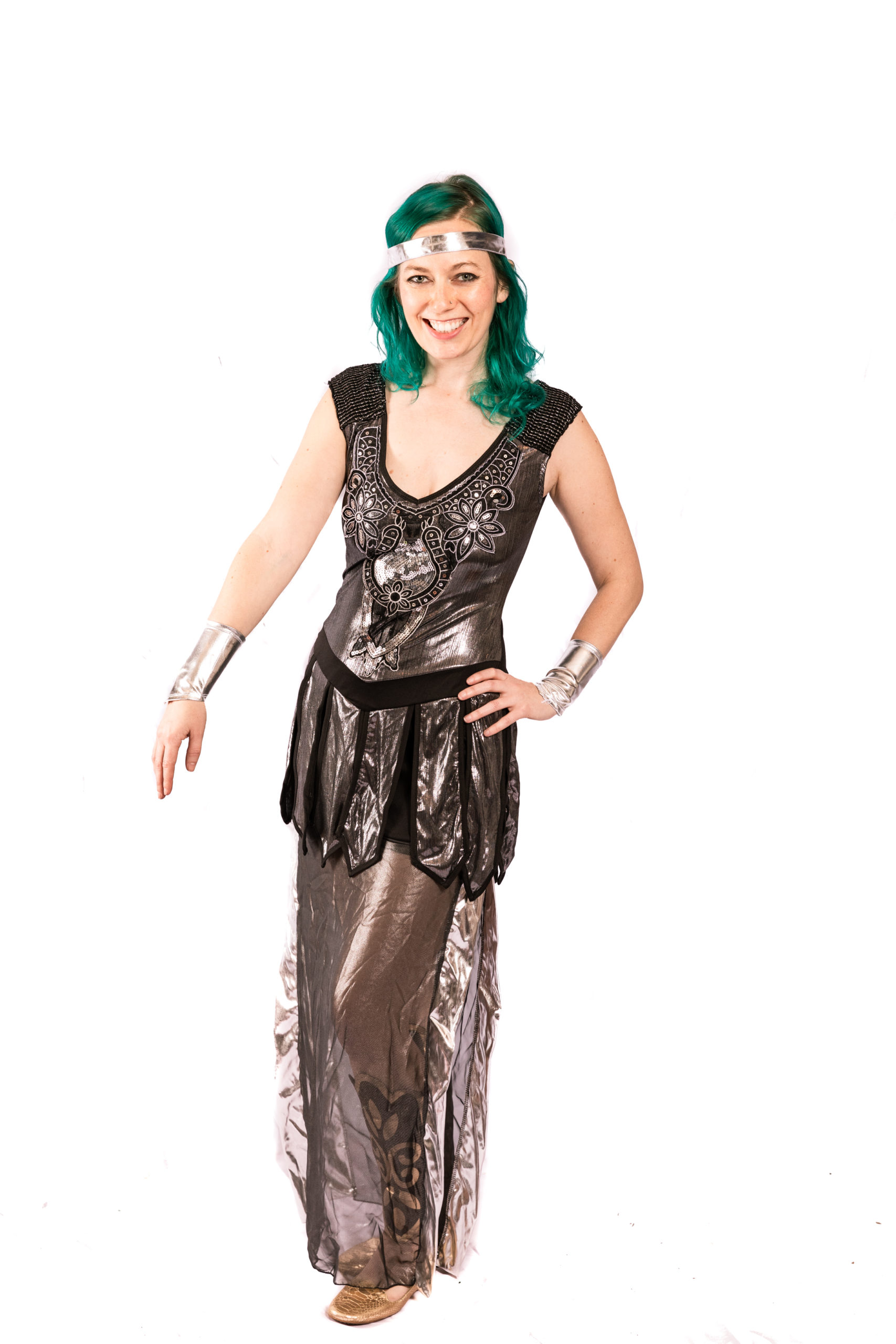 Black and Silver Ancient Goddess costume