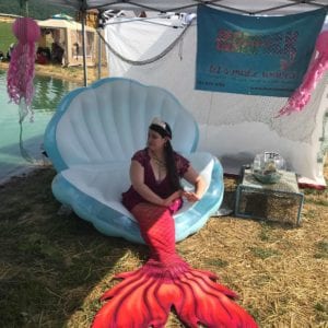 Peachy Keen Finfolk Fabric Mermaid Tail