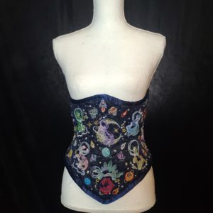 Space Dinosaur Underbust Corset